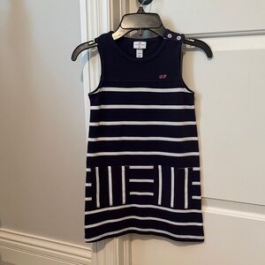 Vineyard Vines/Target Navy and White Striped Sleeveless Dress